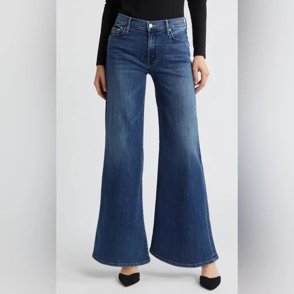 MOTHER The Twister Sneak Flare Jeans, Blue, Women’s 28